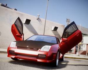 Honda Prelude SiR VERTICAL Lambo Door Kit Carbon